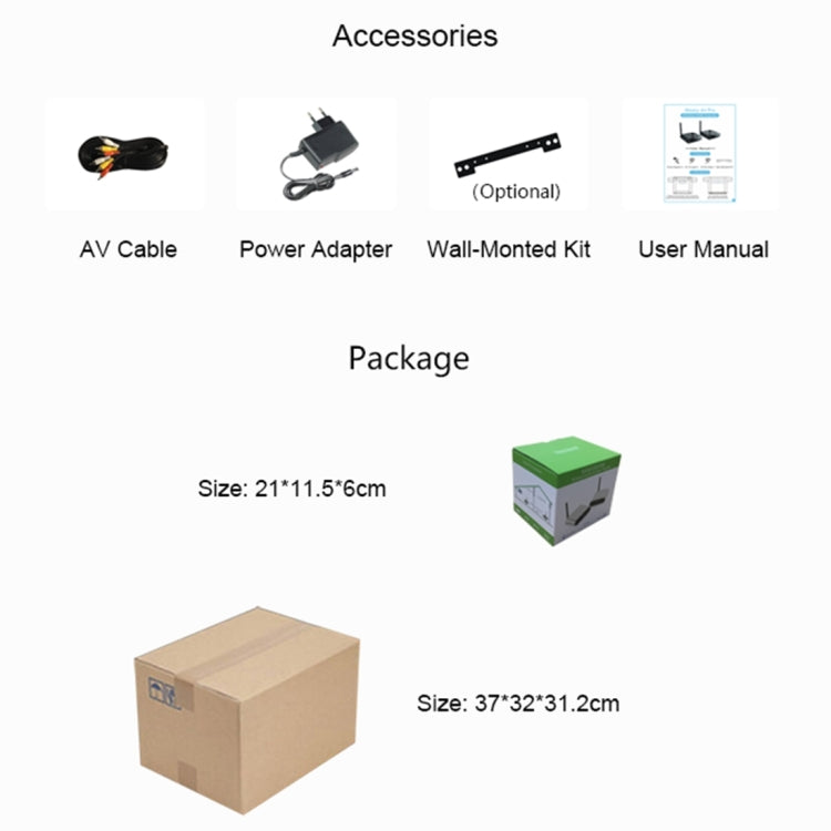 Measy AV530-2 5.8GHz Wireless Audio / Video Transmitter + 2 Receiver, Transmission Distance: 300m, UK Plug - Set Top Box & Accessories by Measy | Online Shopping UK | buy2fix