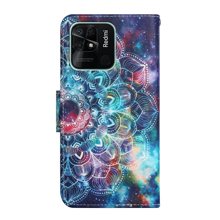 For Xiaomi Redmi 10C Colored Drawing Pattern Flip Leather Case(Star Mandala) - Xiaomi Cases by buy2fix | Online Shopping UK | buy2fix