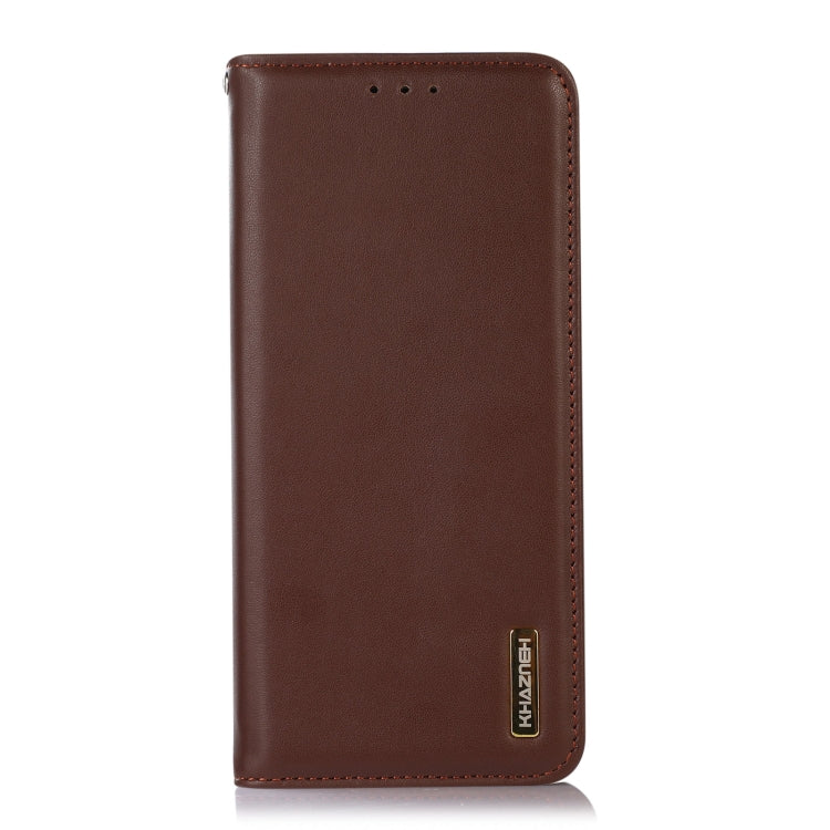 For Samsung Galaxy F23 5G / M23 KHAZNEH Nappa Top Layer Cowhide Leather Phone Case(Brown) - Galaxy Phone Cases by buy2fix | Online Shopping UK | buy2fix