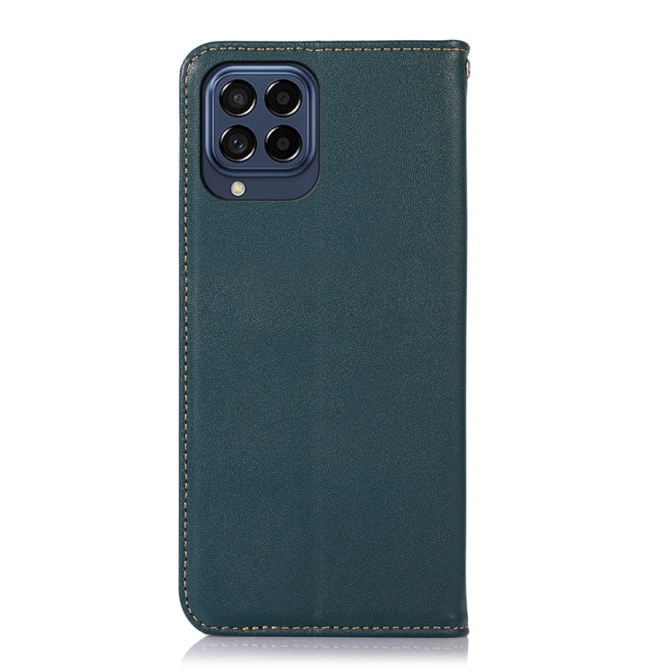 For Samsung Galaxy M53 5G KHAZNEH Nappa Top Layer Cowhide Leather Phone Case(Green) - Galaxy Phone Cases by buy2fix | Online Shopping UK | buy2fix