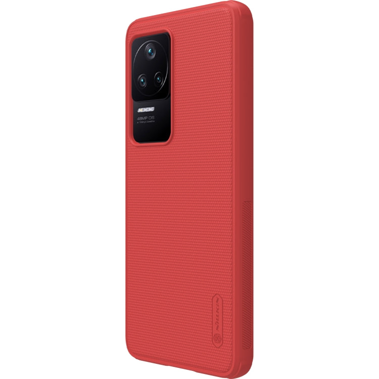 For Xiaomi Redmi K50 / K50 Pro NILLKIN Frosted Shield Pro PC + TPU Phone Case(Red) - Xiaomi Cases by NILLKIN | Online Shopping UK | buy2fix