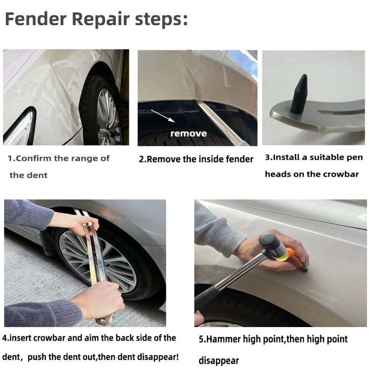 N4 107 in 1 Car Paintless Dent Removal Fender Damage Repair Puller Lifter, Plug Type:Cigarette Lighter Plug - In Car by buy2fix | Online Shopping UK | buy2fix