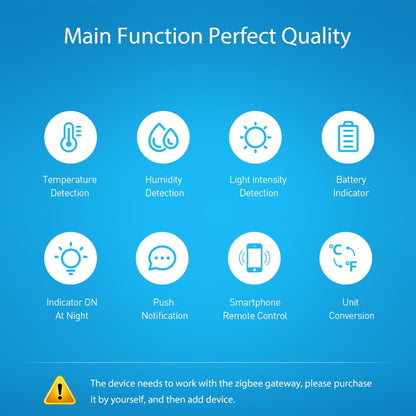 NEO NAS-TH02B Zigbee Temperature and humidity Sensor - Others Alarm by NEO | Online Shopping UK | buy2fix