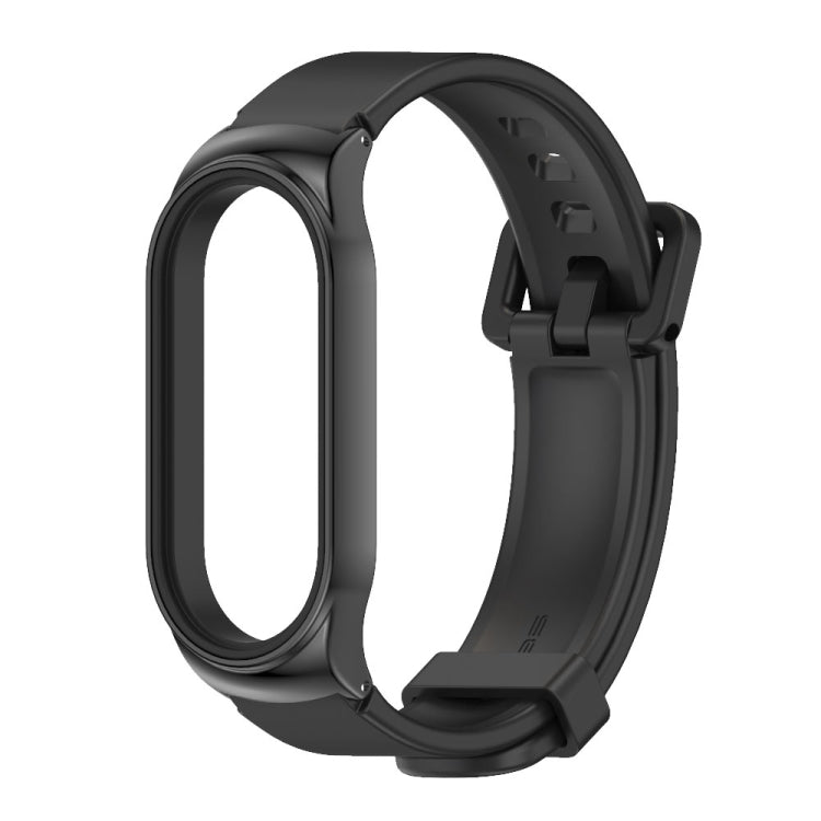 For Xiaomi Mi Band 7 / 7 NFC MIJOBS CS Metal Case + Silicone Watch Band(Black) - Smart Wear by MIJOBS | Online Shopping UK | buy2fix