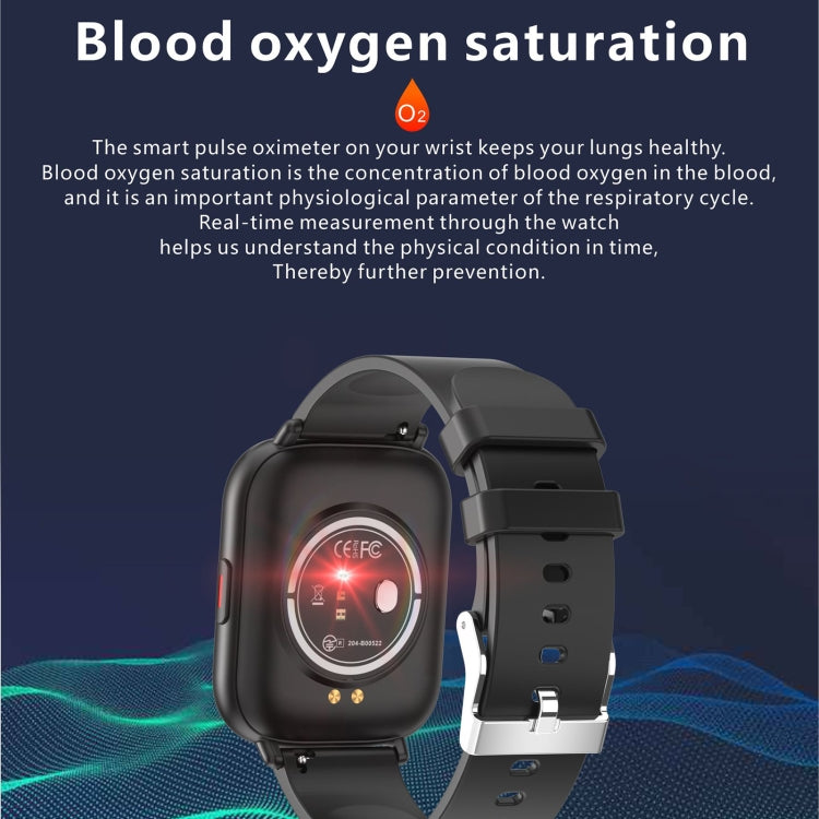 Q9 Pro GT2 1.85 inch TFT HD Screen Smart Watch, Support Body Temperature Monitoring/Heart Rate Monitoring(Blue) - Smart Wear by buy2fix | Online Shopping UK | buy2fix