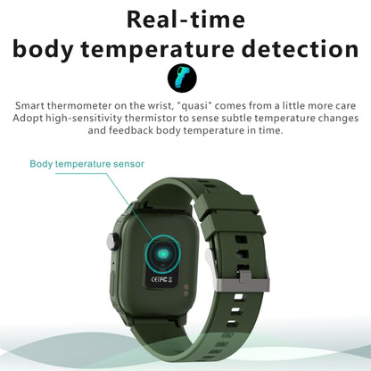 Q25 1.7 inch TFT HD Screen Smart Watch, Support Bluetooth Calling/Blood Pressure Monitoring(Grey) - Smart Wear by buy2fix | Online Shopping UK | buy2fix