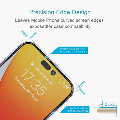 For iPhone 14 Pro Max 50pcs 0.26mm 9H 2.5D Tempered Glass Film - iPhone 14 Pro Max Tempered Glass by buy2fix | Online Shopping UK | buy2fix