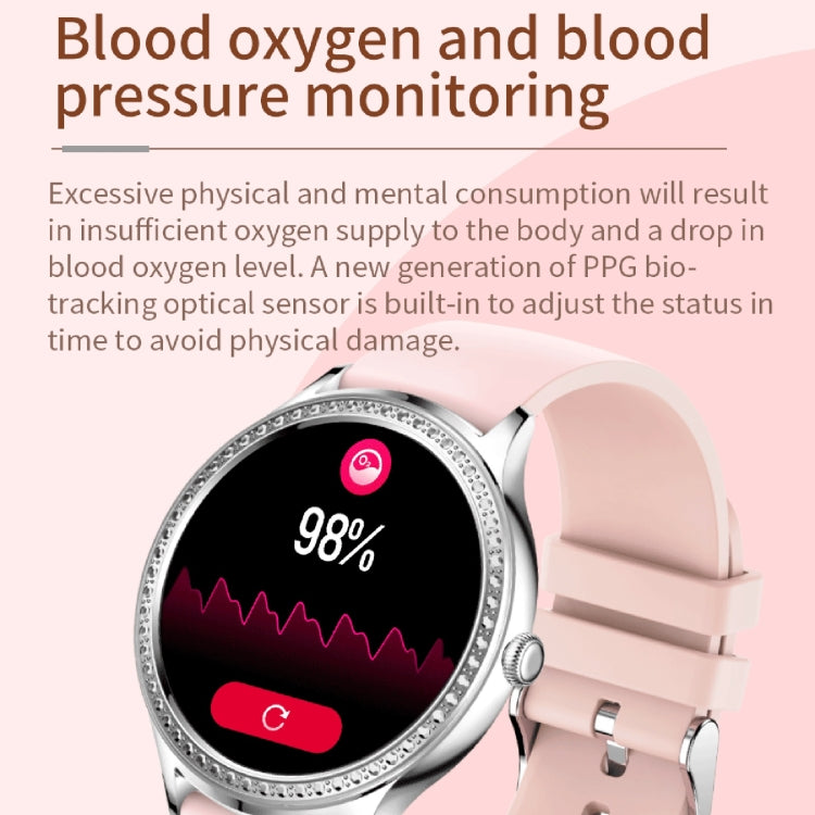 AK35 1.32 inch IPS Color Screen Smart Watch, Support Sleep Monitoring/Blood Oxygen Monitoring(Black Steel Watch Band) - Smart Wear by buy2fix | Online Shopping UK | buy2fix