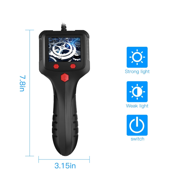 5.5mm Camera 2.4 inch HD Handheld Industrial Endoscope With LCD Screen, Length:10m -  by buy2fix | Online Shopping UK | buy2fix