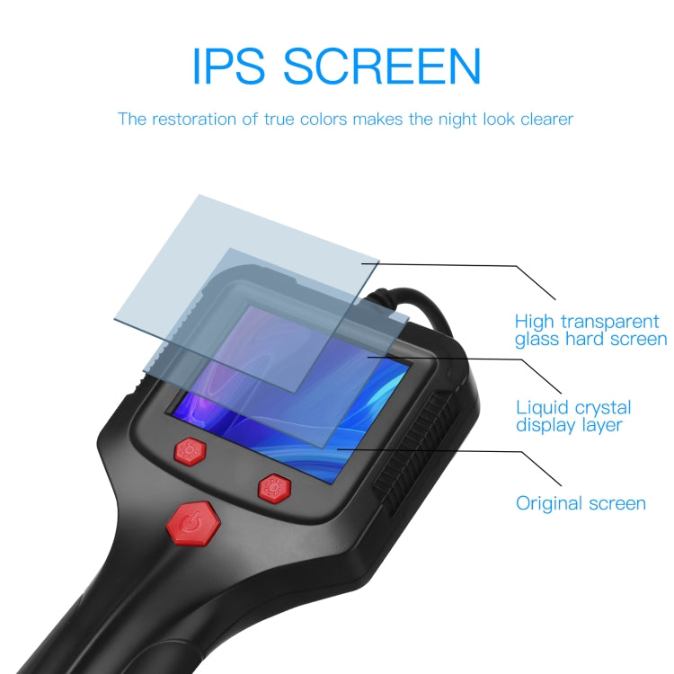 5.5mm Camera 2.4 inch HD Handheld Industrial Endoscope With LCD Screen, Length:10m -  by buy2fix | Online Shopping UK | buy2fix