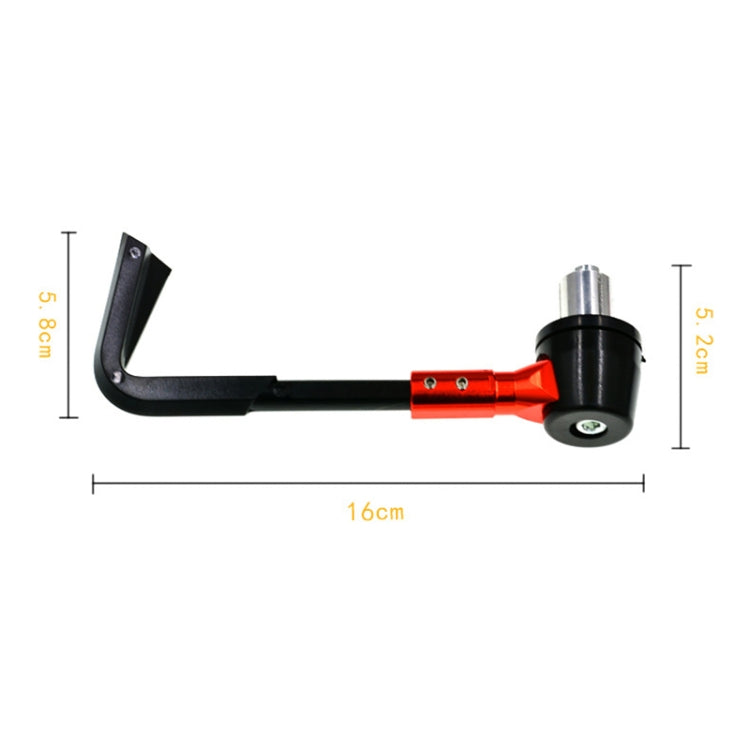 2 PCS Universal 22mm Shockproof Protection Rod CNC Horn Shape Handbrake Motorcycle Modification Accessories(Red) - In Car by buy2fix | Online Shopping UK | buy2fix