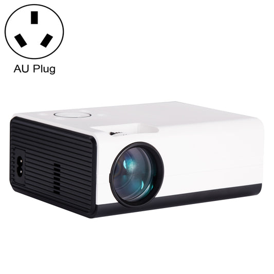 T01 800x480 2200 Lumens Mini LCD Digital Projector, Android Version, AU Plug(White Black) - Consumer Electronics by buy2fix | Online Shopping UK | buy2fix