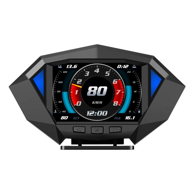 P1 3.5 inch Car OBD2 GPS HUD Head Up System Smart Digital Speedometer Meter Display - In Car by buy2fix | Online Shopping UK | buy2fix