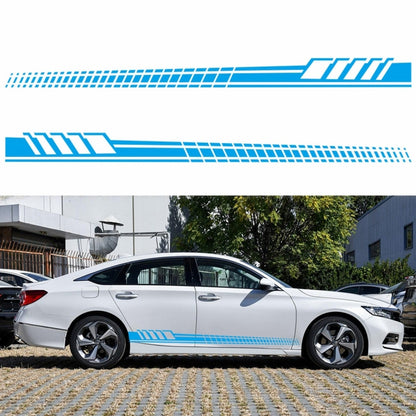 2 PCS/Set D-707 Striped Totem Pattern Car Modified Decorative Sticker(Blue) - In Car by buy2fix | Online Shopping UK | buy2fix