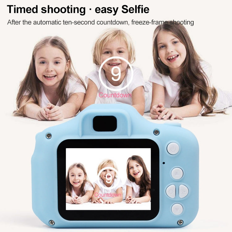 X2S 2.0 Inch LCD Screen Mini Children Camera Digital Camera, Resolution:HD Single Camera 1300W+ 32G Memory Card + Card Reader + Cartoon Stickers(Black) - Consumer Electronics by buy2fix | Online Shopping UK | buy2fix