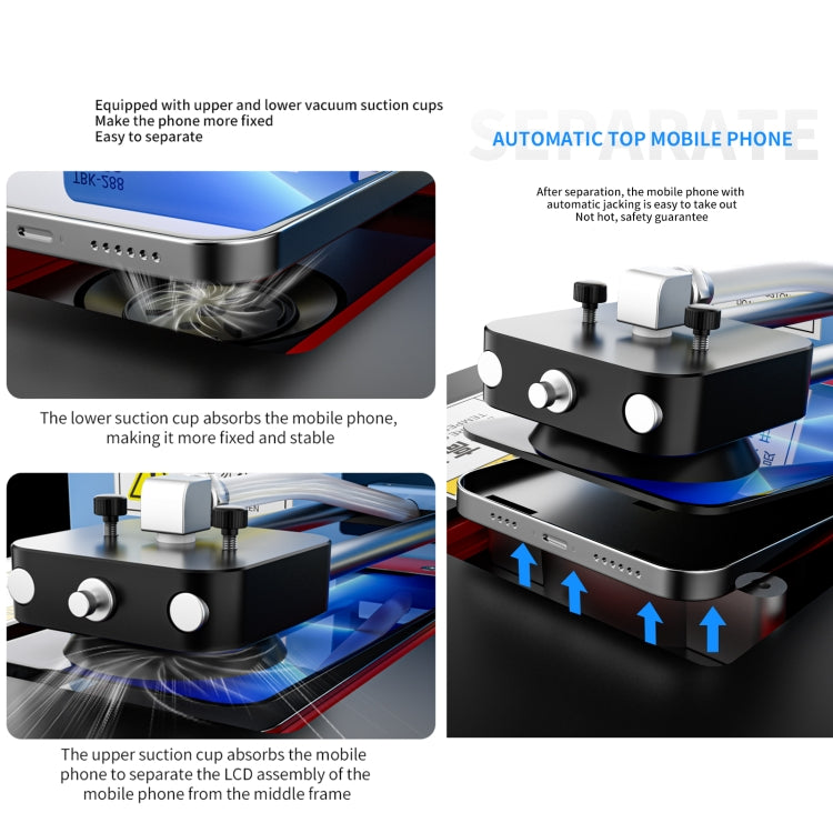 TBK 288  Built-in Pump Vacuum Automatic Intelligent Control Screen Removal Tool, EU Plug - Separation Equipment by TBK | Online Shopping UK | buy2fix