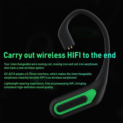 KZ-AZ10 5.2 Wireless Bluetooth Headset 0.75/0.78 Interface Adaptation(Black) - Bluetooth Earphone by KZ | Online Shopping UK | buy2fix