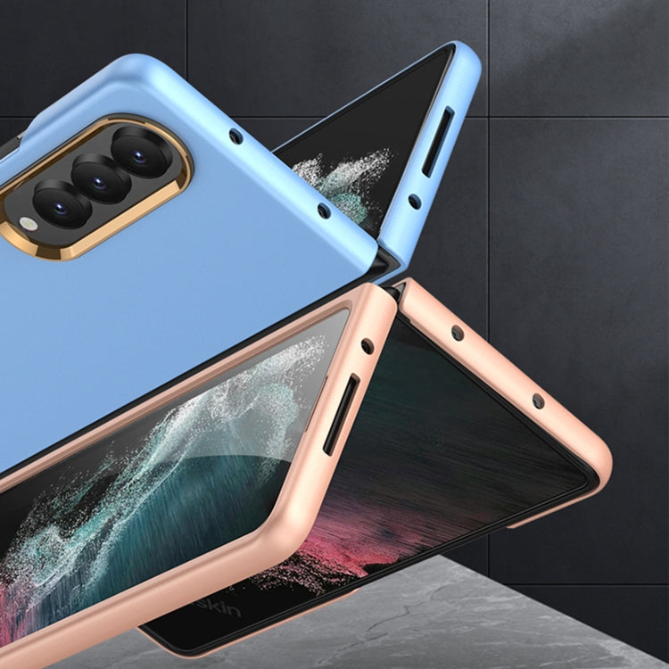 For Samsung Galaxy Z Fold4 GKK Ultra-thin Electroplating Lens Frame Phone Case(Green) - Galaxy Z Fold4 5G Cases by GKK | Online Shopping UK | buy2fix