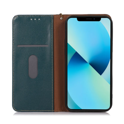 For Samsung Galaxy M13 4G Global KHAZNEH Nappa Top Layer Cowhide Leather Phone Case(Green) - Galaxy Phone Cases by buy2fix | Online Shopping UK | buy2fix