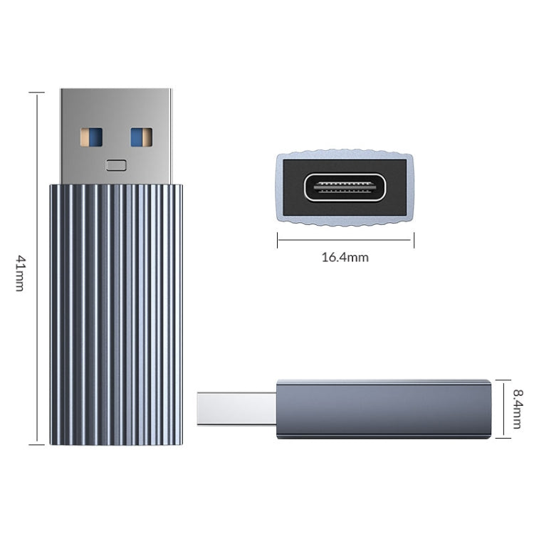 ORICO AH-AC10 10Gbps USB 3.1 to USB-C / Type-C Adapter(Grey) - USB Adapter by ORICO | Online Shopping UK | buy2fix