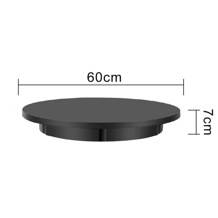 60cm Charging Rotating Display Stand Video Shooting Turntable, Load: 100kg, Power Plug:EU Plug(Black) - Camera Accessories by buy2fix | Online Shopping UK | buy2fix