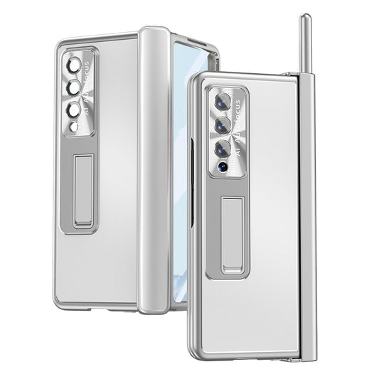 For Samsung Galaxy Z Fold4 Aluminum Alloy Double Hinge Shockproof Phone Protective Case(Silver) - Galaxy Z Fold4 5G Cases by buy2fix | Online Shopping UK | buy2fix