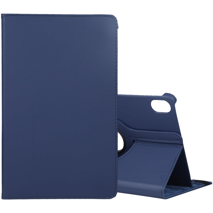 For Honor Pad 8 360 Degree Rotation Litchi Texture Flip Leather Tablet Case(Blue) - For Huawei by buy2fix | Online Shopping UK | buy2fix