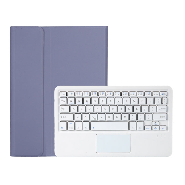 OP12-A Lambskin Texture Ultra-thin Bluetooth Keyboard Leather Case with Touchpad For OPPO Pad Air 10.4 inch(Purple) - Others Keyboard by buy2fix | Online Shopping UK | buy2fix