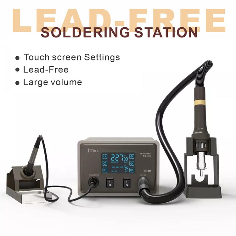 BAKU BA-9852 Digital ESD Hot Air Gun Soldering Station Welding Solder Iron(US Plug) - Electric Soldering Iron by BAKU | Online Shopping UK | buy2fix