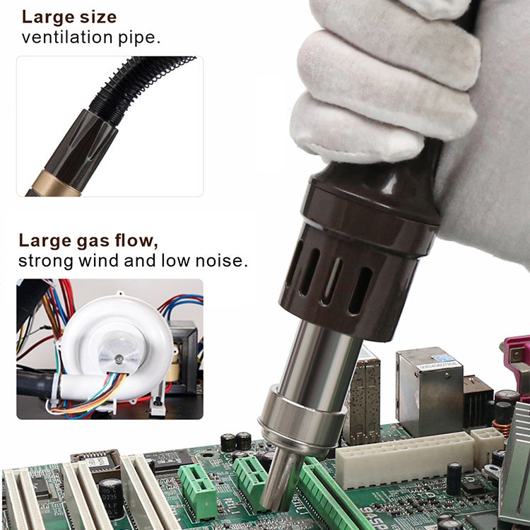 BAKU BA-9852 Digital ESD Hot Air Gun Soldering Station Welding Solder Iron(US Plug) - Electric Soldering Iron by BAKU | Online Shopping UK | buy2fix