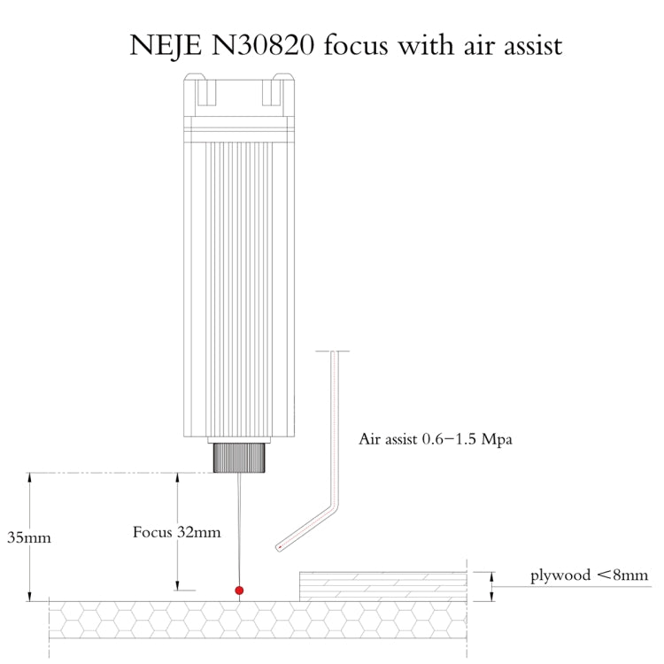 NEJE N30820 5.5W 450nm Laser Engraver Module Kits - DIY Engraving Machines by NEJE | Online Shopping UK | buy2fix