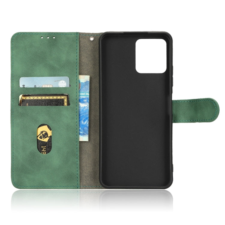 For T-Mobile Revvl 6 5G Skin Feel Magnetic Flip Leather Phone Case(Green) - More Brand by buy2fix | Online Shopping UK | buy2fix