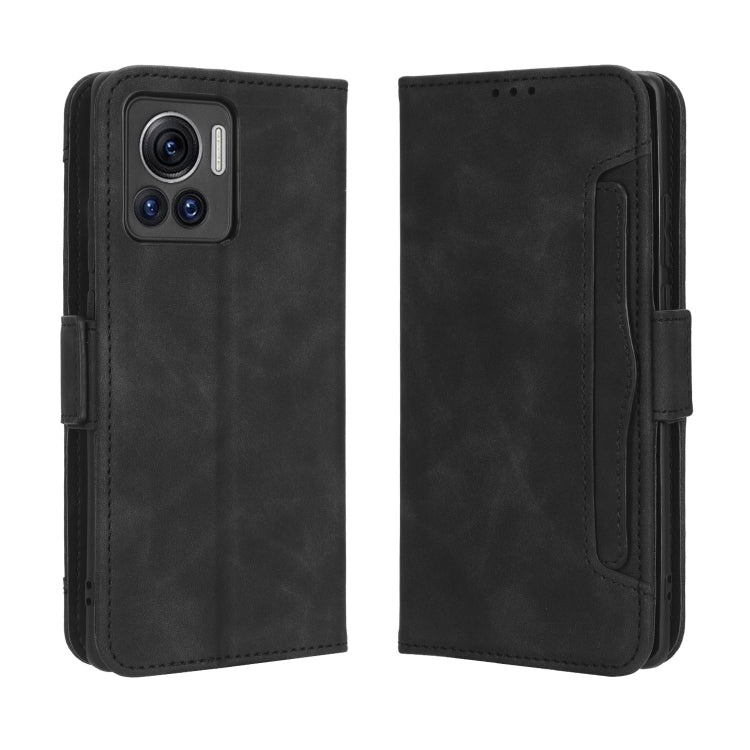 For Motorola Moto X30 Pro 5G / Edge 30 Ultra Skin Feel Calf Texture Card Slots Leather Phone Case(Black) - Motorola Cases by buy2fix | Online Shopping UK | buy2fix