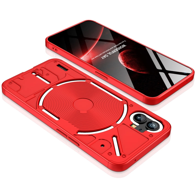 For Nothing Phone 1 GKK Three Stage Splicing Full Coverage PC Phone Case(Red) - More Brand by GKK | Online Shopping UK | buy2fix