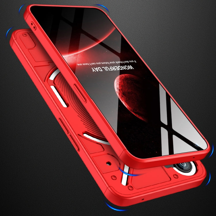 For Nothing Phone 1 GKK Three Stage Splicing Full Coverage PC Phone Case(Red) - More Brand by GKK | Online Shopping UK | buy2fix