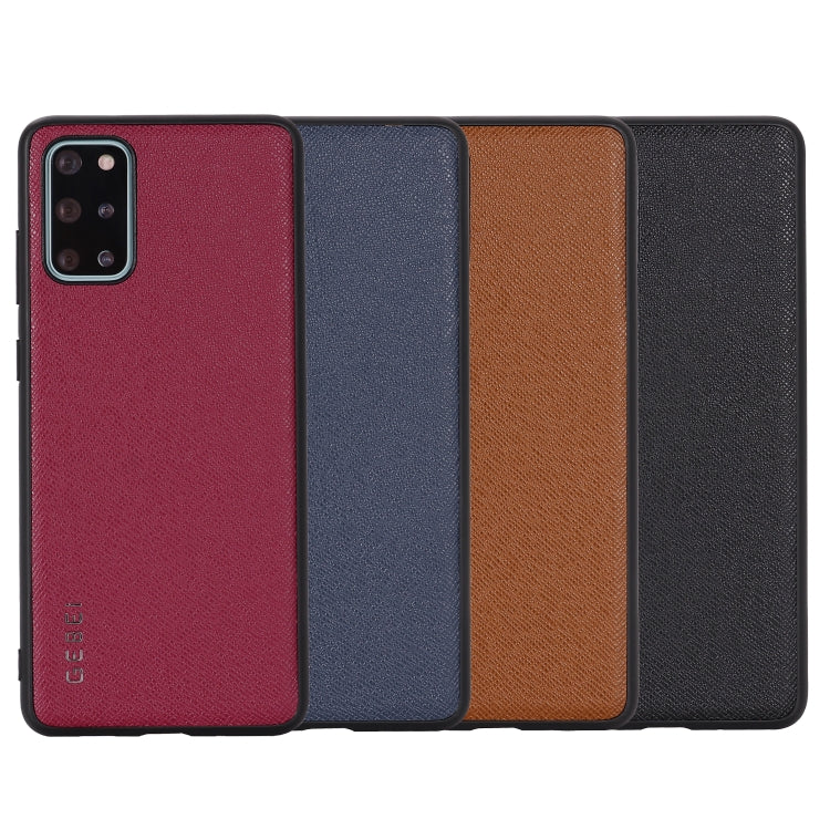 For Galaxy S20 GEBEI Full-coverage Shockproof Leather Protective Case(Red) - Galaxy Phone Cases by GEBEI | Online Shopping UK | buy2fix