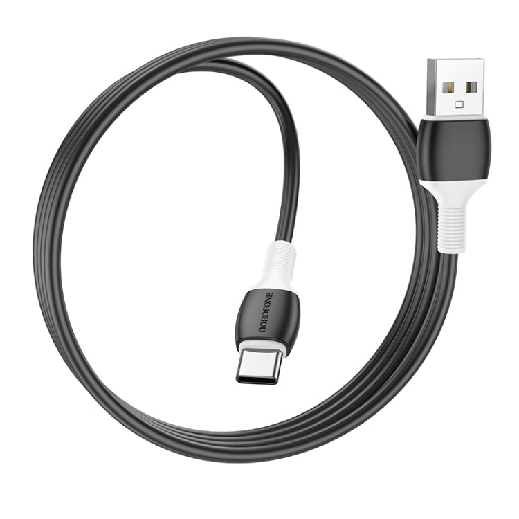 Borofone BX84 1m 3A USB to USB-C / Type-C Rise Charging Data Cable(White) -  by Borofone | Online Shopping UK | buy2fix