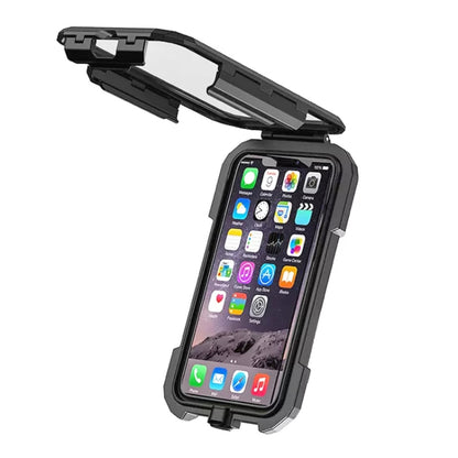 M18L-A2 Motorcycle / Bicycle Rearview Mirror Wireless Charging Waterproof Box Mobile Phone Holder - In Car by buy2fix | Online Shopping UK | buy2fix