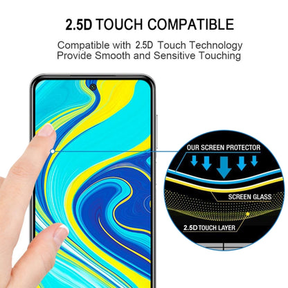 For Xiaomi Redmi Note 9 Pro 9H Surface Hardness 2.5D Full Glue Full Screen Tempered Glass Film -  by buy2fix | Online Shopping UK | buy2fix