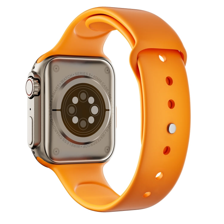 WS8 Pro 2.0 inch IPS Full Touch Screen Smart Watch, IP67 Waterproof Support Heart Rate & Blood Oxygen Monitoring / Sports Modes(Gold+Orange) - Smart Wear by buy2fix | Online Shopping UK | buy2fix