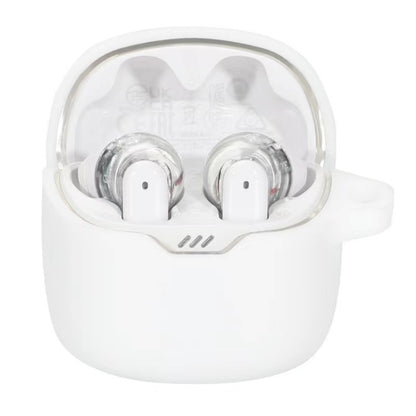 For JBL Tune Flex Earphone Silicone Protective Case(White) - JBL Earphone Case by buy2fix | Online Shopping UK | buy2fix