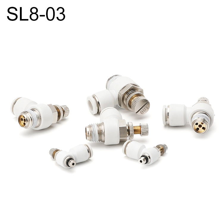 SL8-03 LAIZE SL Throttle Valve Elbow Pneumatic Quick Connector -  by LAIZE | Online Shopping UK | buy2fix