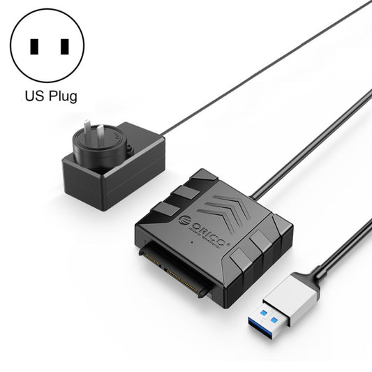 ORICO UTS1 USB 3.0 2.5-inch SATA HDD Adapter with 12V 2A Power Adapter, Cable Length:0.5m(US Plug) - USB to IDE / SATA by ORICO | Online Shopping UK | buy2fix