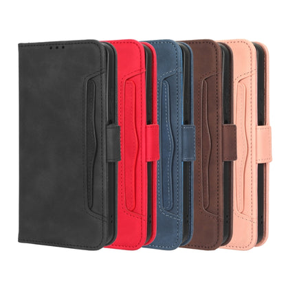 For Xiaomi Poco M5 Skin Feel Calf Texture Card Slots Leather Phone Case(Brown) - Poco M5 Cases by buy2fix | Online Shopping UK | buy2fix