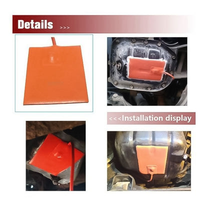 9 x 13cm Car Engine Oil Pan Sump Tank Heater Pad, Plug Type:EU Plug - In Car by buy2fix | Online Shopping UK | buy2fix