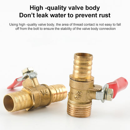 LAIZE Pneumatic Hose Connector Copper Ball Valve, Specification:Double Inside 1 1/8 inch -  by LAIZE | Online Shopping UK | buy2fix