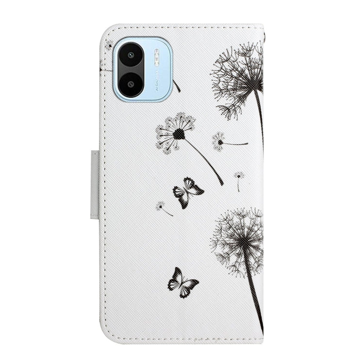 For Xiaomi Redmi A1 Colored Drawing Pattern Leather Phone Case(Dandelion) - Xiaomi Cases by buy2fix | Online Shopping UK | buy2fix