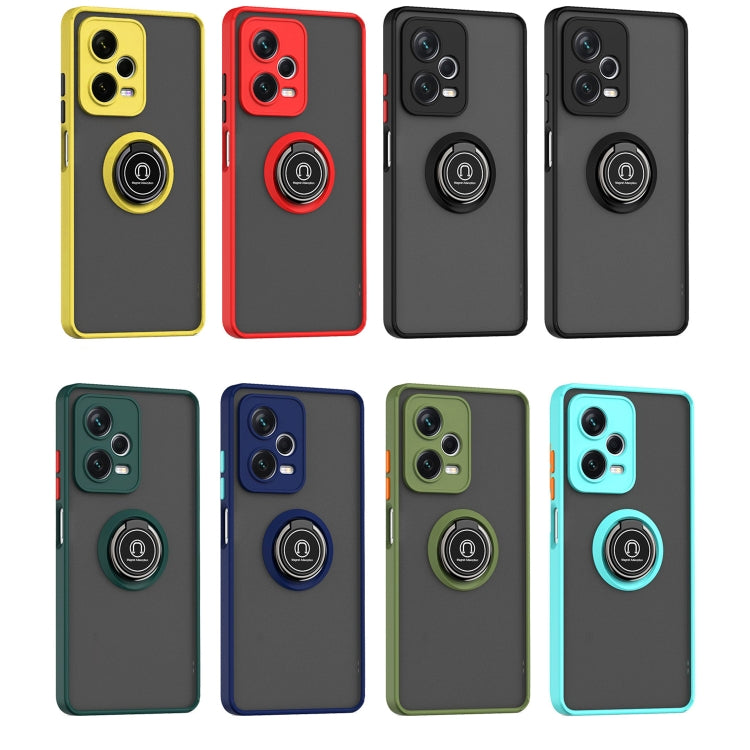 For Xiaomi Redmi Note 12 Pro 5G China Q Shadow 1 Series TPU + PC Ring Holder Phone Case(Royal Blue) - Note 12 Pro Cases by buy2fix | Online Shopping UK | buy2fix