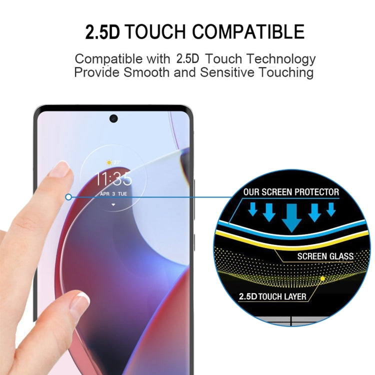 For Motorola Edge 30 Ultra 3D Curved Edge Full Screen Tempered Glass Film - Motorola Tempered Glass by buy2fix | Online Shopping UK | buy2fix