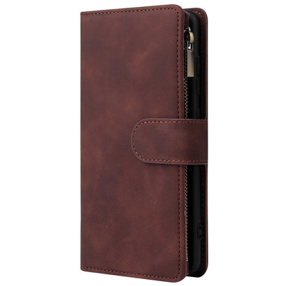 For Galaxy A51 Multifunctional Horizontal Flip Leather Case, with Card Slot & Holder & Zipper Wallet & Photo Frame(Coffee) - Samsung Accessories by buy2fix | Online Shopping UK | buy2fix